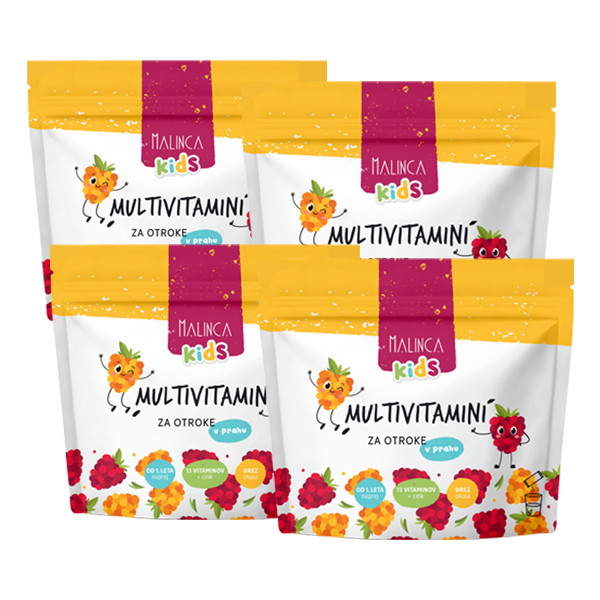 Multivitamini v prahu brez okusa za otroke 4 x