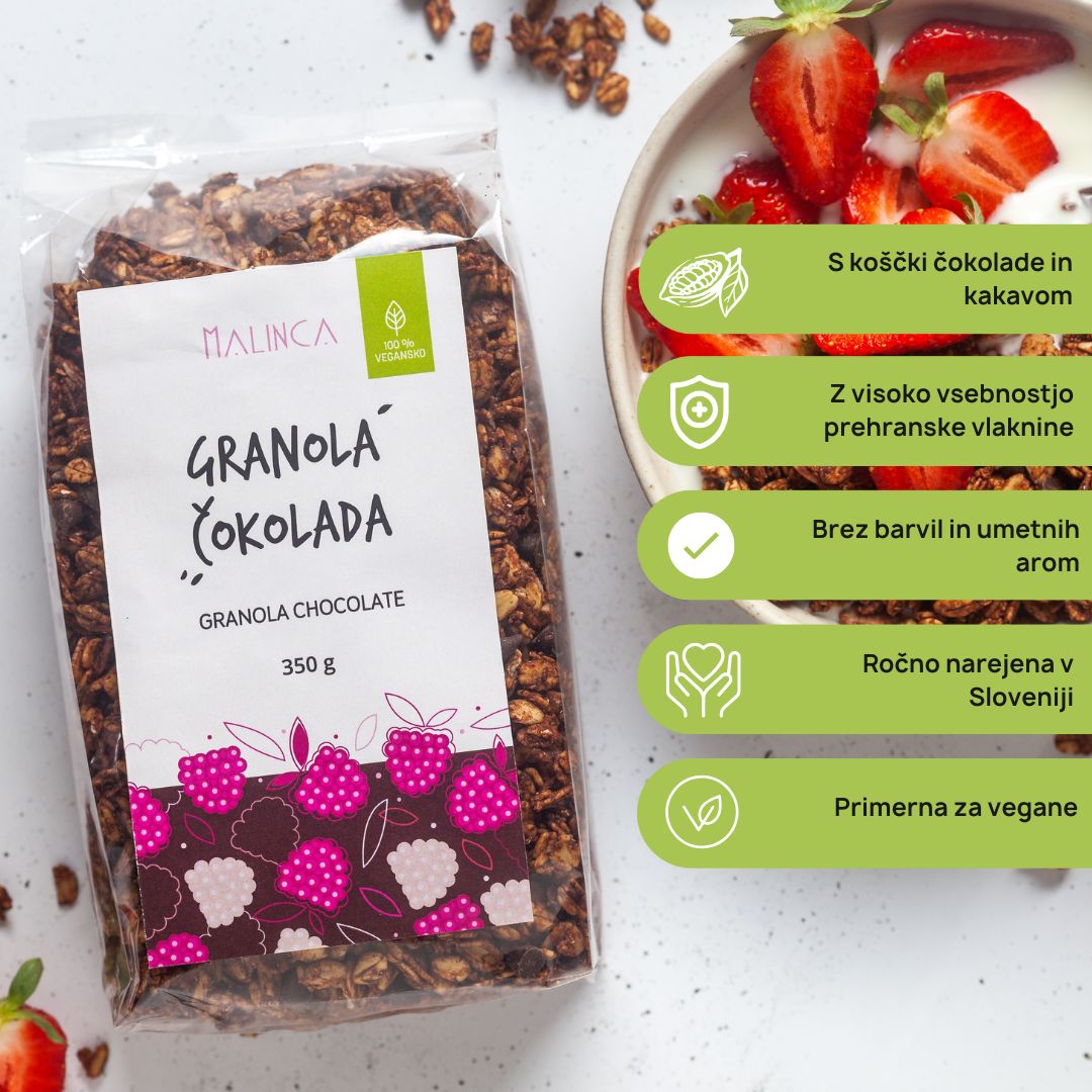 Domača granola čokolada 