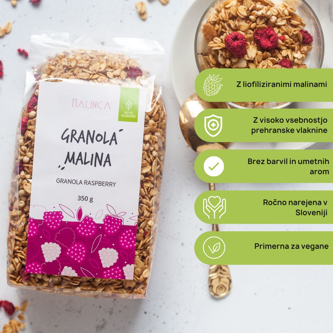 Domača granola malina