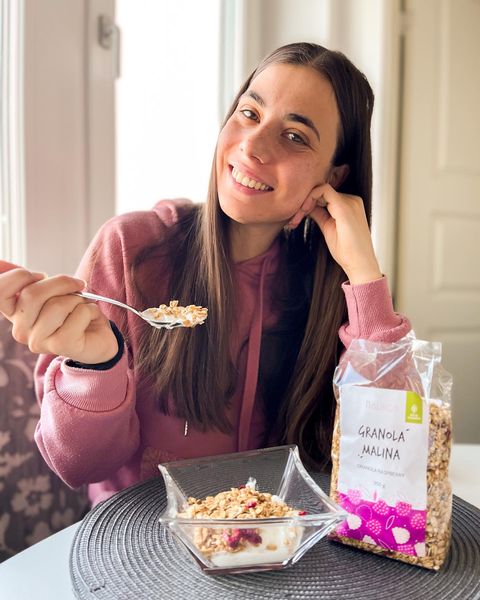 Domača granola malina