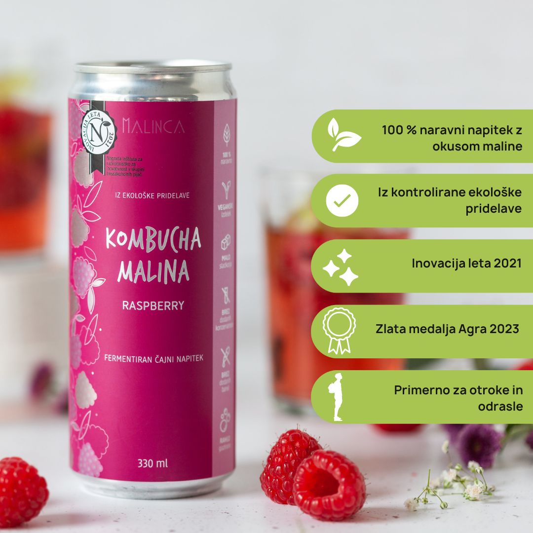 Kombucha malina bio