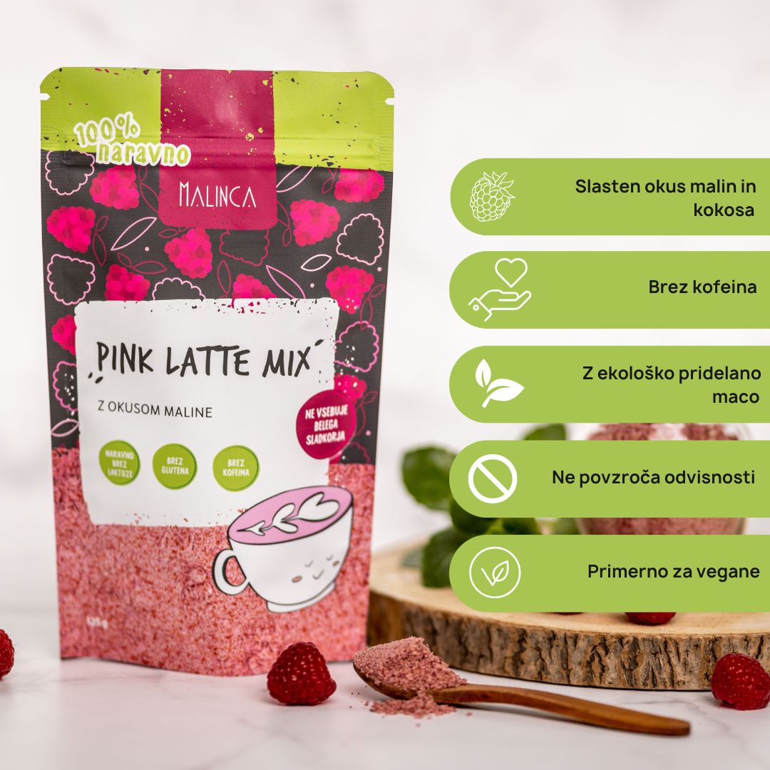 Pink latte mix