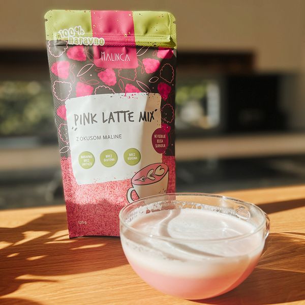 Pink latte mix