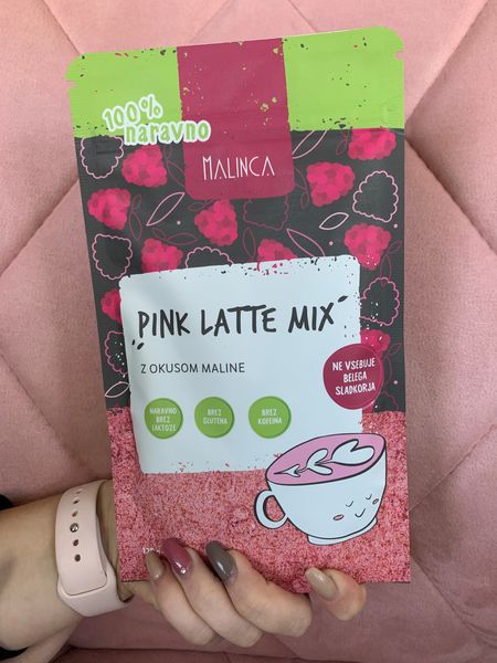 Pink latte mix